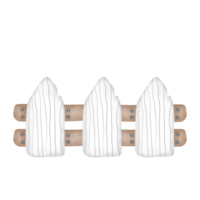 White Fence for Autumn clipart cartoon decoration png