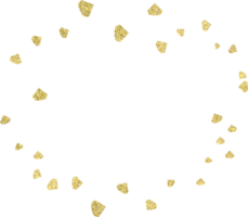 golden dekorativ Konfetti png