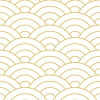 Orange Japanese wave pattern background. Japanese pattern vector. Waves background illustration. for clothing, wrapping paper, backdrop, background, gift card. vector