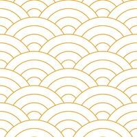 Orange Japanese wave pattern background. Japanese pattern vector. Waves background illustration. for clothing, wrapping paper, backdrop, background, gift card. vector