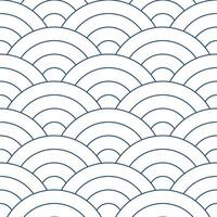 Navy blue Japanese wave pattern background. Japanese pattern vector. Waves background illustration. for clothing, wrapping paper, backdrop, background, gift card. vector