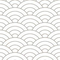 Brown Japanese wave pattern background. Japanese pattern vector. Waves background illustration. for clothing, wrapping paper, backdrop, background, gift card. vector