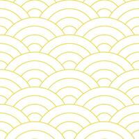 Yellow Japanese wave pattern background. Japanese pattern vector. Waves background illustration. for clothing, wrapping paper, backdrop, background, gift card. vector