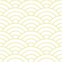 Yellow Japanese wave pattern background. Japanese pattern vector. Waves background illustration. for clothing, wrapping paper, backdrop, background, gift card. vector