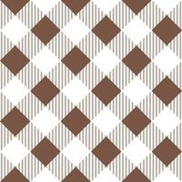 Brown shade plaid pattern with oblique line inside background. plaid pattern background. plaid background. Seamless pattern. for backdrop, decoration, gift wrapping, gingham tablecloth. vector