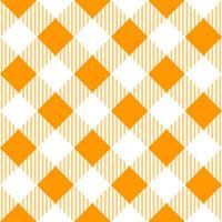 Orange shade plaid pattern with oblique line inside background. plaid pattern background. plaid background. Seamless pattern. for backdrop, decoration, gift wrapping, gingham tablecloth. vector