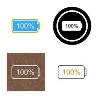 Unique Full Battery Vector Icon