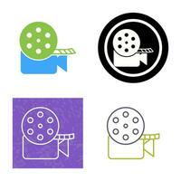 Unique Video Reel Vector Icon