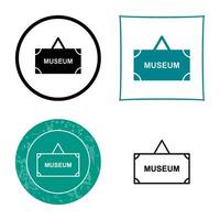 Museum Tag Vector Icon