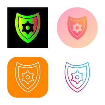 icono de vector de configuración de seguridad