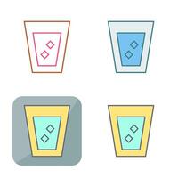 Unique White Russian Drink Vector Icon