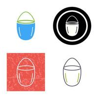 Unique Water Bucket Vector Icon