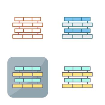 Unique Bricks Vector Icon