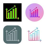 Rising Statistics Vector Icon