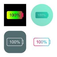 Unique Full Battery Vector Icon