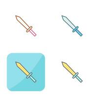 Unique Sword Vector Icon
