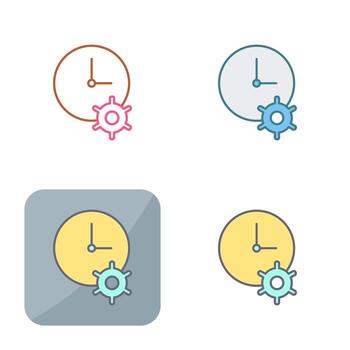 icono de vector de optimización de tiempo único