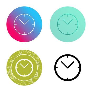 icono de vector de reloj único