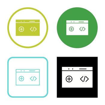 Unique Clean Code Vector Icon