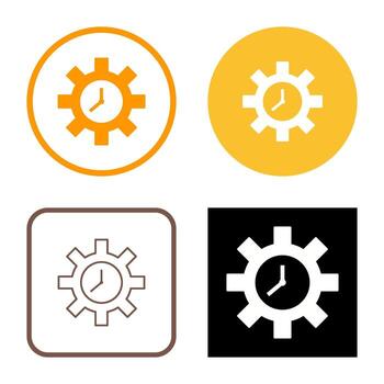 Unique Time Optimization Vector Icon
