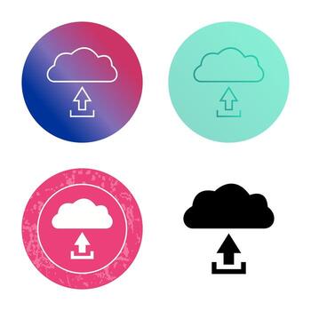 Unique Upload to Cloud Vector Icon