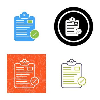Secure Notepad Vector Icon