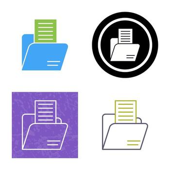 icono de vector de carpeta