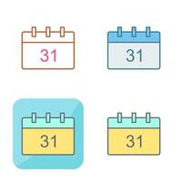 Unique Calendar Vector Icon