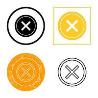 Do Not Cross Vector Icon