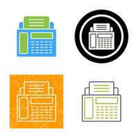 Fax Machine Vector Icon