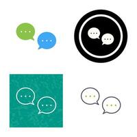 Unique Conversation Bubbles Vector Icon