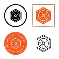 Unique Hexagonal Diaphram Vector Icon