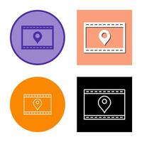 Unique Location Web Advertising Vector Icon