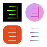 Unique Right Align Vector Icon