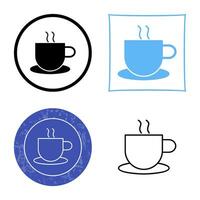 Unique Hot Coffee Vector Icon