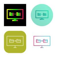 Unique File Sharing Vector Icon