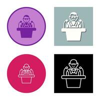 Unique Lecture Vector Icon