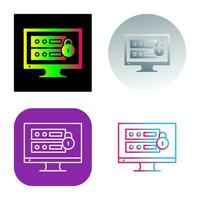 Unique Data Security Vector Icon