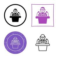 Unique Lecture Vector Icon
