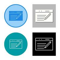 Unique Blogging Service Vector Icon