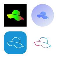 icono de vector de sombrero