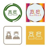 Unique Graduates Vector Icon