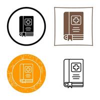 Medical Book Vector Icon