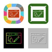 icono de vector de diseño de sitio web único