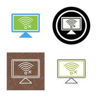 Disconnected Network Vector Icon