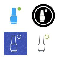 icono de vector de esmalte de uñas