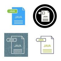 icono de vector de java