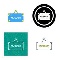 Museum Tag Vector Icon