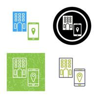 encontrar icono de vector de hotel