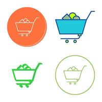 Unique Shopping Cart II Vector Icon